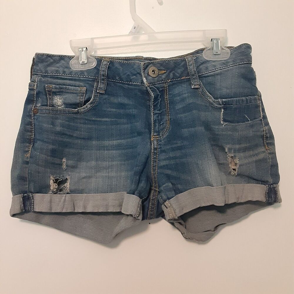 Arizona Jean Co. Adult Womens 5 Distressed Denim Casual Jean Shorts